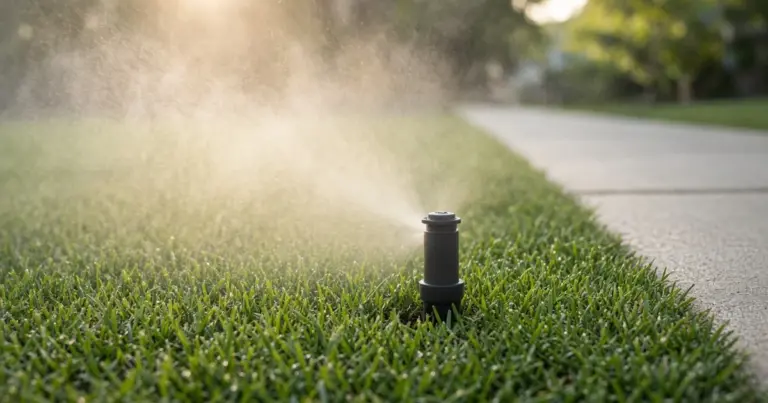 Sprinkler head misting from high water pressure